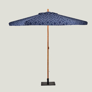 Navy blue luxury garden parasol