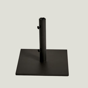 Black steel parasol base