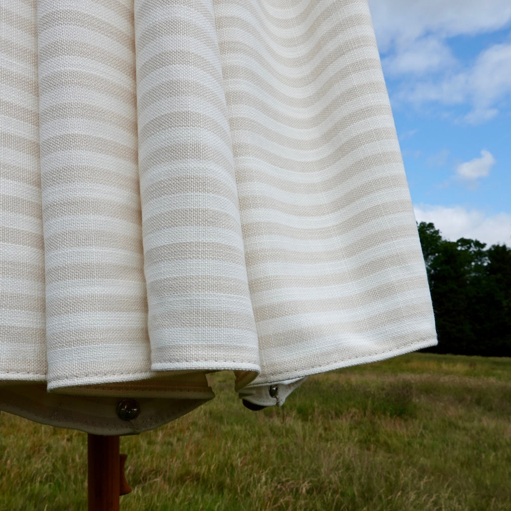 Beige And White Striped Parasol Plia Parasols beige-and-white-striped-parasol-plia-parasols