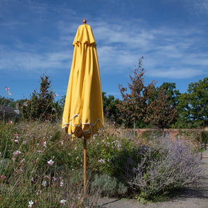 yellow garden parasol